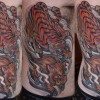 tattoo, tiger, boar, terry ribera, remington tattoo, san dieg, japanese, ribs, custom
