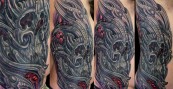 Biomechanical Skull Cover up.