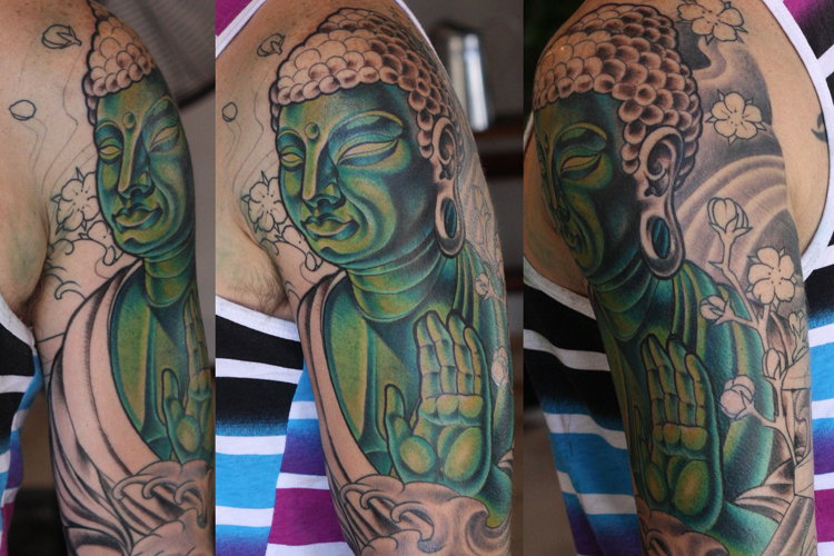 buddha sleeve in progress terry ribera buddha sleeve in progress terry ribera